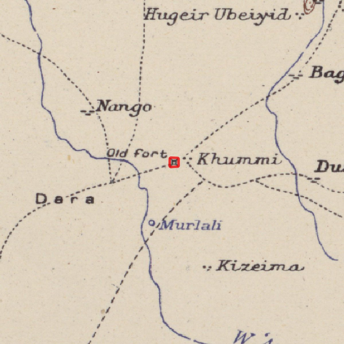 MAEASaMProject's tweet photo. At #MAEASaM we are using historical #maps to document #archaeology, such as this 1:250,000 series from early 20th century surveys of #Sudan (sourced via https://t.co/JuAScsx0nJ). Sites can then be verified with #GoogleEarth, such as this “old fort” in East Darfur. https://t.co/qWFW7CXmtv