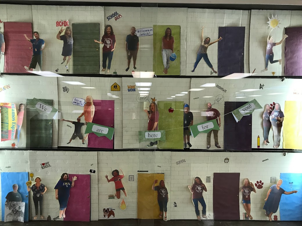 We are here for you 8th Grade Display