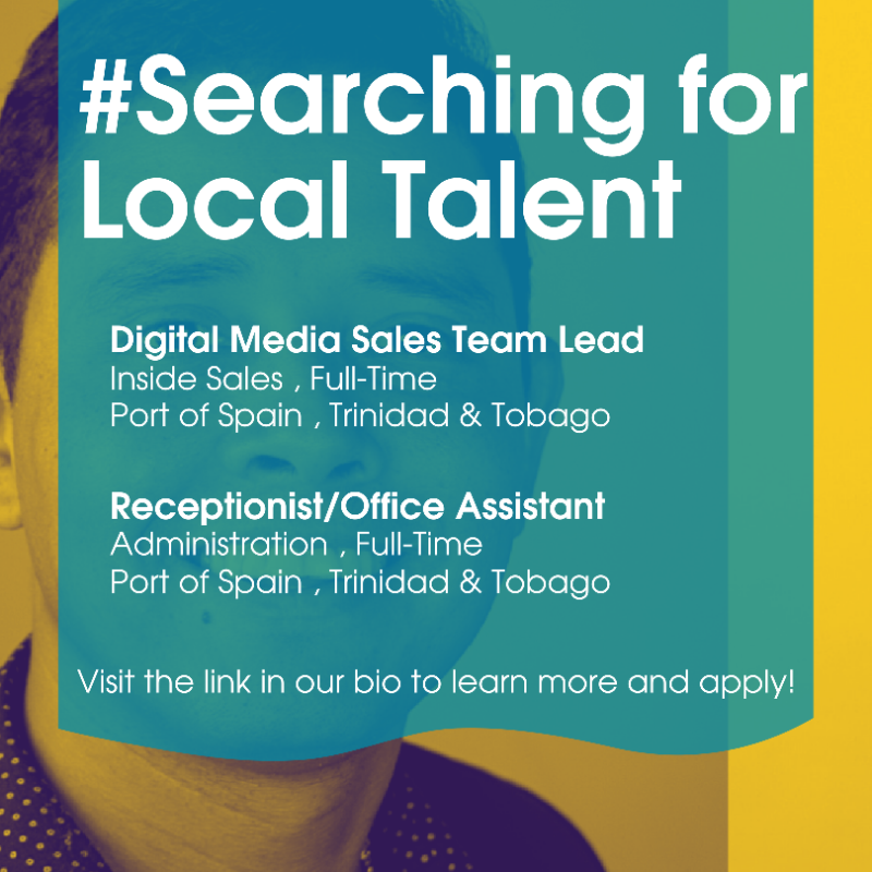 findyellonow's tweet photo. Back at your fingertips with some new #CareerOpportunities.
Weβre #searching for digital unicorns across the #Caribbean to join our dynamic team. π¦
Click the link below to #discover some amazing opportunities today!
#WeKnowLocal #DiscoverLocal #YelloMedia #Careers