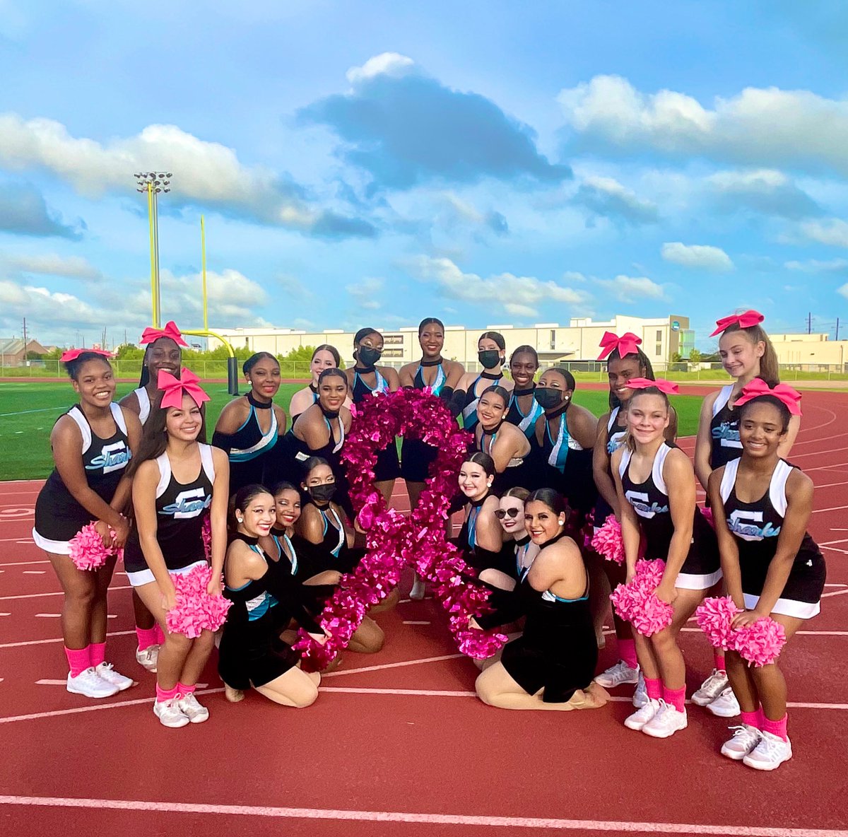 JV cheer and <a href="/SCHS_JewelsJV/">Jewels JV Dance Team</a> were all Pinked Out for the JV game against Alvin 💗
Great job <a href="/SCSharkFootball/">ShadowCreekFootball</a>! Way to chomp those Yellow Jackets 🦈
<a href="/ShadowCreekHS/">Shadow Creek HS</a> 
<a href="/SCHSATHBC1/">Shadow Creek HS Athletic Booster Club</a>