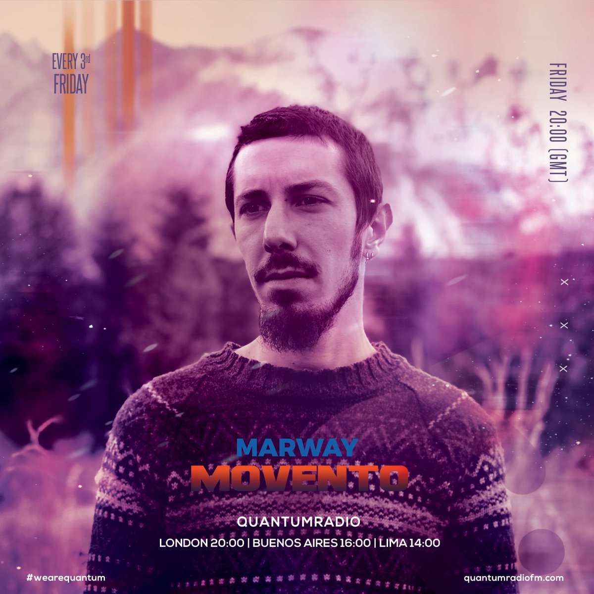 <a href="/quantumradiofm/">quantumRadiofm</a> presents
Movento by MARWAY
Episode 015 OCT2021 [QR exclusive]
// Marway //

every 3rd Friday of the month
London 08:00 / 20:00 | Buenos Aires 04:00 / 16:00 | Lima 02:00 / 14:00

CHECK LINK IN BIO

#wearequantum