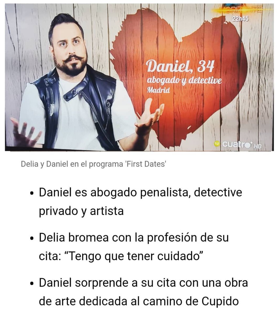 SrDanigmas's tweet photo. Danigmas se ha colado esta noche en vuestras teles de la mano de @firstdates_tv #Fistdates #Firstdates140 ⚖🧠😘 me venden bien 🥰🧠⚖ #abogado #detective y #artista 🤩 https://t.co/3BRKaYOX7f