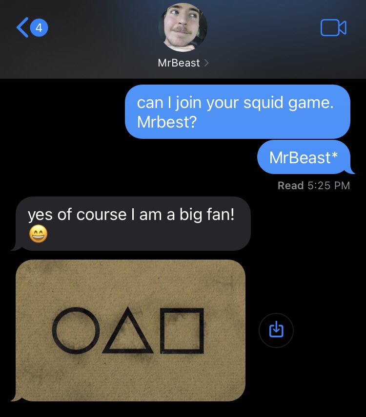 lukearv's tweet image. WHYY DOES MRBEAST HATE ME??? 😶