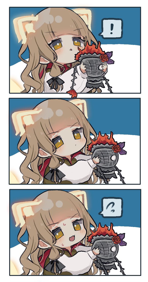 昨日みこさんがディオネアと間違えてレッドローズ持ってきてたかわいい（あるある）
グラコロ前にきづいてよかったですね😉
#猫の戯れの日常