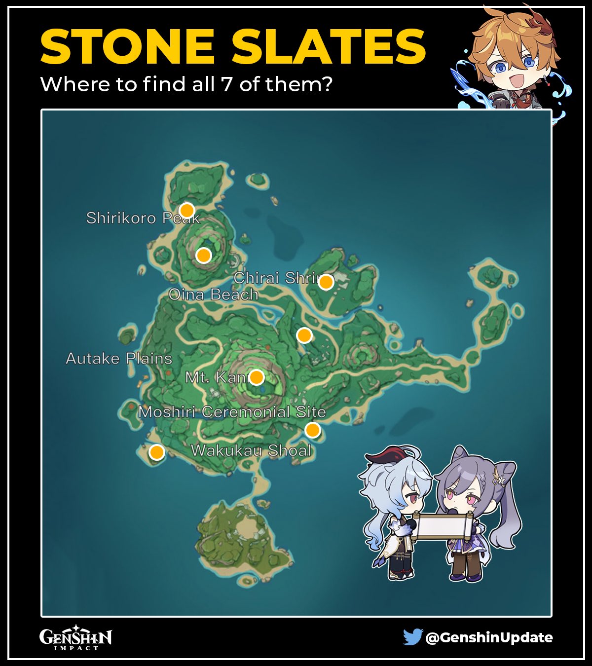 Genshin Impact Guide All Stone Slate Locations On Tsu vrogue.co
