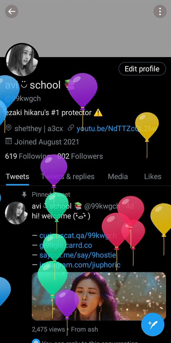 twitter gave me balloons 🎈🎉