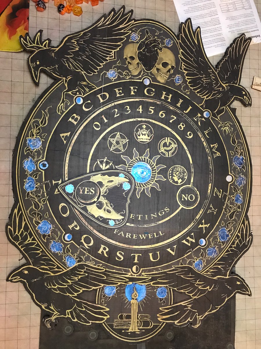 We are LIVE with our new Ravenloft campaign: Edge of Midnight, just in time for the Halloween season! 🎃

Join us as the party explores a horrifically haunted house and conducts seances with this life-sized spirit board!👻

twitch.tv/legendsofavant…

#dnd #rpg #ttrpg