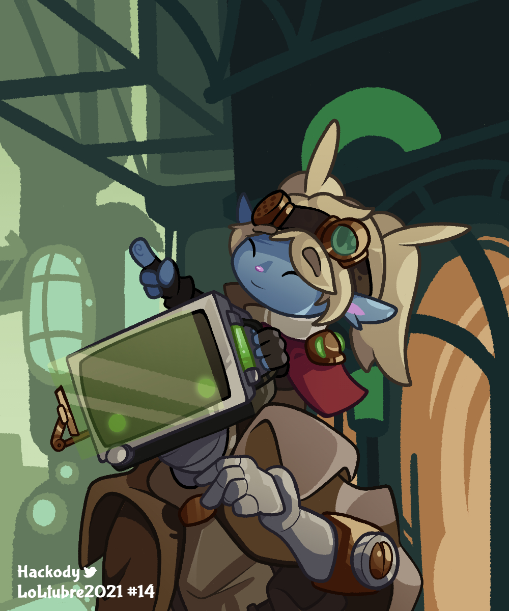 Hackody's tweet image. #LoLtubre2021 Día 14: Dibujate a ti mismo como parte de Zaun.