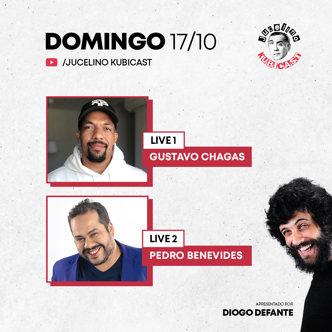 jucelinokubcast's tweet photo. NESSE DOMINGO, AO VIVAÇO DIRETAMENTE DE BANGUUU UUUUUHH!

#gustavochagas #pedrobenevides #diogodefante #JucelinoKubicast https://t.co/PGFIHbLlPE