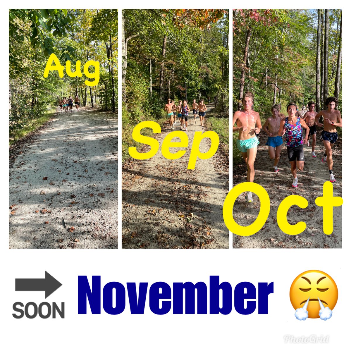 Coach_Crom's tweet photo. Ready for XC Championship 🏆 Season!   #SpartanStrong #LongGoldLine #SalemLakeRecord https://t.co/I3zu11oZNm