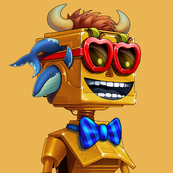 rollbit's tweet photo. Congrats to @Yassuo on picking up a Rollbot with a rare gold body, boosting rakeback by 20%, for 8.3 ETH (~$31,000)!

@TheBlueNFT, congrats on the largest Rollbot sale so far💰

Don't miss the Rollbot Public Sale, coming October 21st: https://t.co/Pgc88Z3sVv https://t.co/KwI4iR81nT