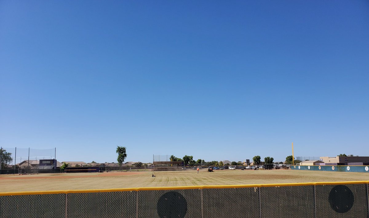 jimlamb23's tweet photo. Our crews are working hard on turf management of @QCHS_Baseball @QCHS_Athletics Baseball Field. They are scalping for overseed and detaching for better long term growth. #qcleads https://t.co/M49UEAVI26