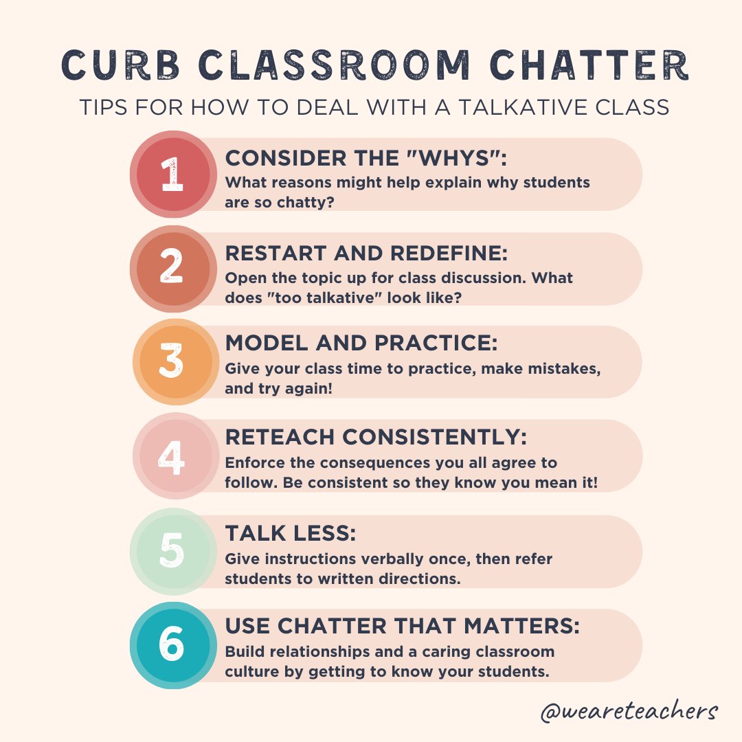 A talkative class can be both a blessing and a curse. Our best tips for dealing with a chatty class. >> bit.ly/3BIbJKr