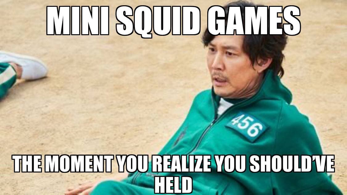MiniSquidgames1's tweet photo. Day 3 Be like #MiniSquidGames https://t.co/R1i4Rls1hc