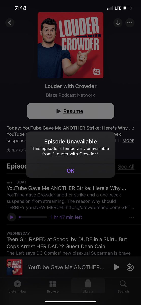 mpartin0904's tweet photo. @scrowder anyone else having this issue? #mugclub #freecrowder https://t.co/I6BlO3qnXK