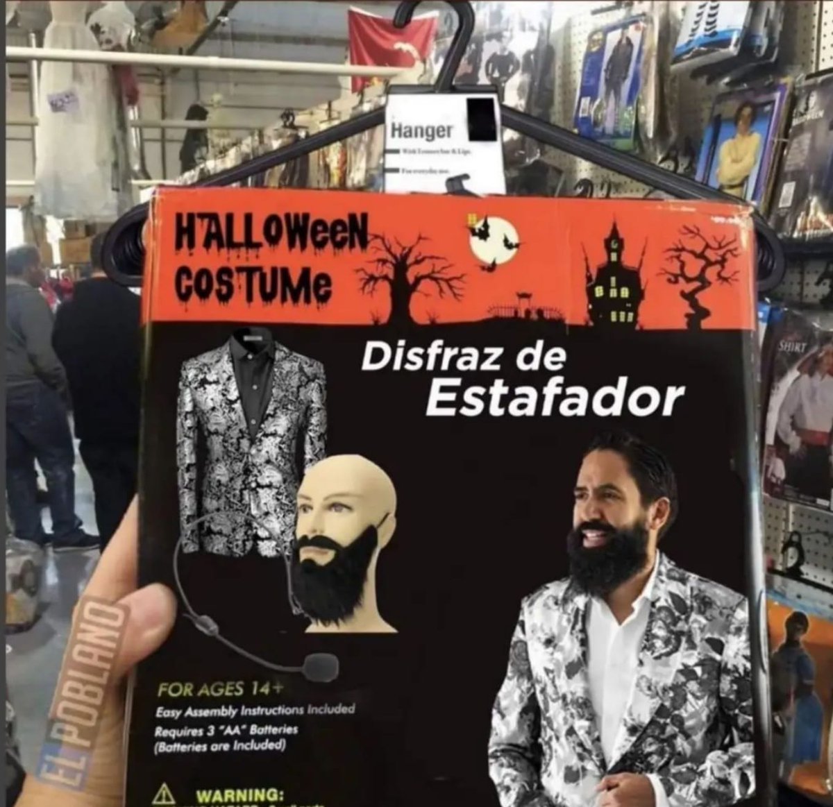 CInquietas's tweet photo. Super disfraz #CarlosMunoz https://t.co/XOkTJhA0SA