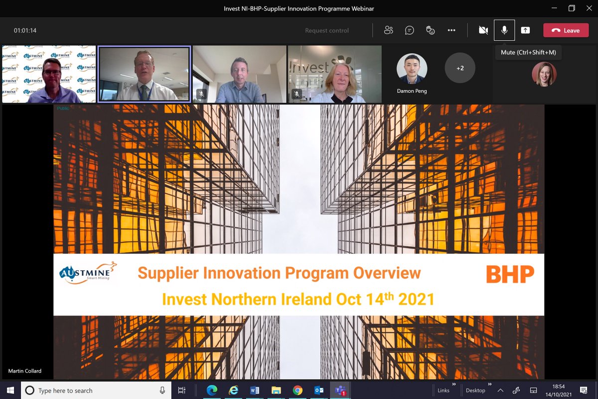 Peter_InvestNI's tweet image. Delighted @Austmine hosted information session to our @InvestNI exporters on new @bhp Supplier Innovation Programme = giving insights into upcoming #miningchallenges.

Our NI #exporters providing #realsolutions for Australia&apos;s #MiningSector. 💪

@tradegovukAUS @VickiTreadell