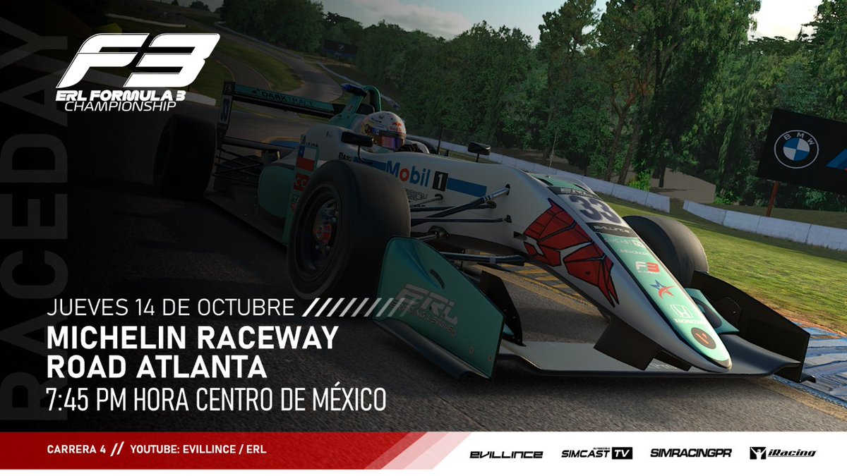 EvilLince's tweet photo. ¡Es día de carrera! Vamos en vivo con la 4ta fecha del campeonato de @eRacingLeagueMx en una de mis pistas favoritas Road Atlanta :D https://t.co/mt4yAwUnb6 https://t.co/vq14dQaLJo