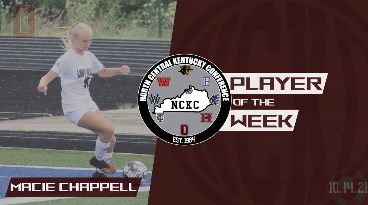 NCKC ⚽️ Player of the Week 

Congrats to Macie Chappell of Owen County.

She helped lead the Lady Rebels defense in two victories and a 31st District Championship.  Macie was also named to the 31st District All-Tournament Team.

#NCKCpotw