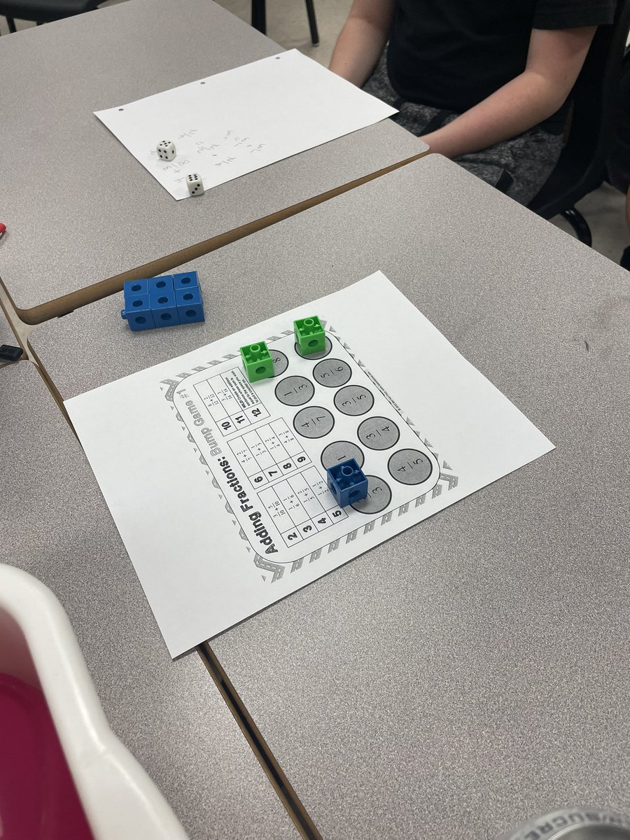 Londyn_Irving's tweet image. Who said Fun and Math can’t be in the same sentence??  My new favourite activity to practice adding and subtracting fractions, BUMP!  #math9 #BUMP #RHS