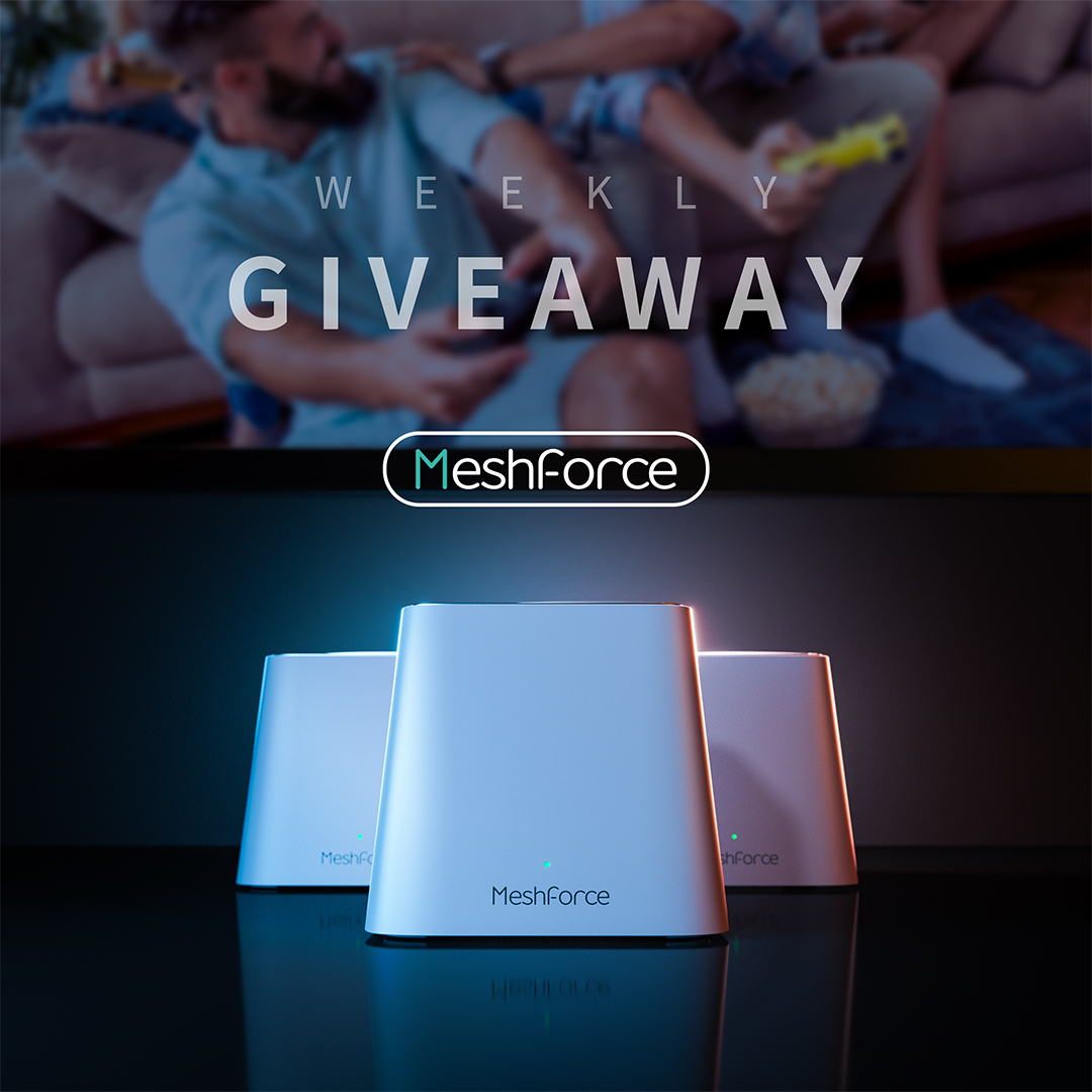 Meshforcewifi's tweet photo. Don't you know yet, Meshforce conducts weekly Giveaway events with random rewards and lots of fun for you to discover!
Giveaway Entrance：https://t.co/yNIfh1LU3k https://t.co/wi3ic4F9gv