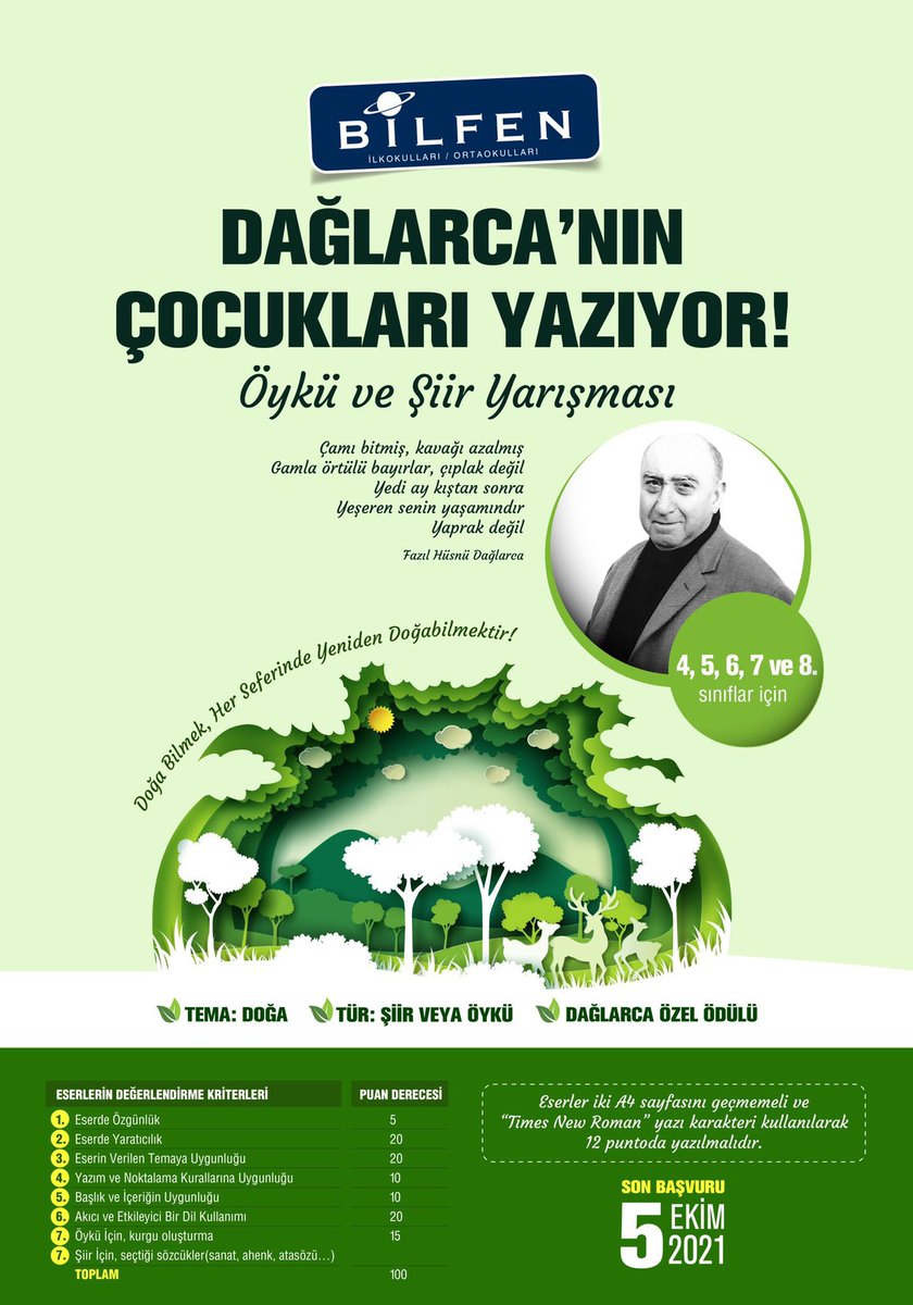 Harika öykü ve şiirler geldi🧿“Dağlarca’nın Çocukları Yazıyor” öykü ve şiir yarışmasına katılan tüm öğrencilerimizi kutluyorum🧿