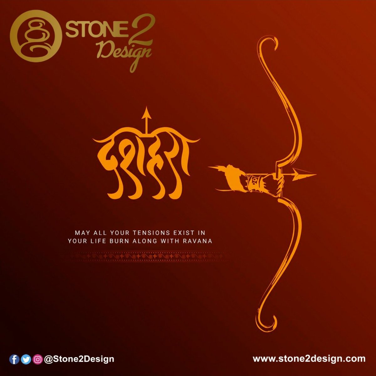 Stone2Design's tweet photo. Celebrate the victory of the forces of good over evil. Let us celebrate this auspicious day to begin new things in life.
Happy Dussehra!

📞 : +919535813424
🌐 : https://t.co/i1MCQvBn6m
📧 : info@stone2design.com

#stone2design #dussehra #Dussehra2021 #Navratri2021 #Navratri https://t.co/ZdF0rixLno