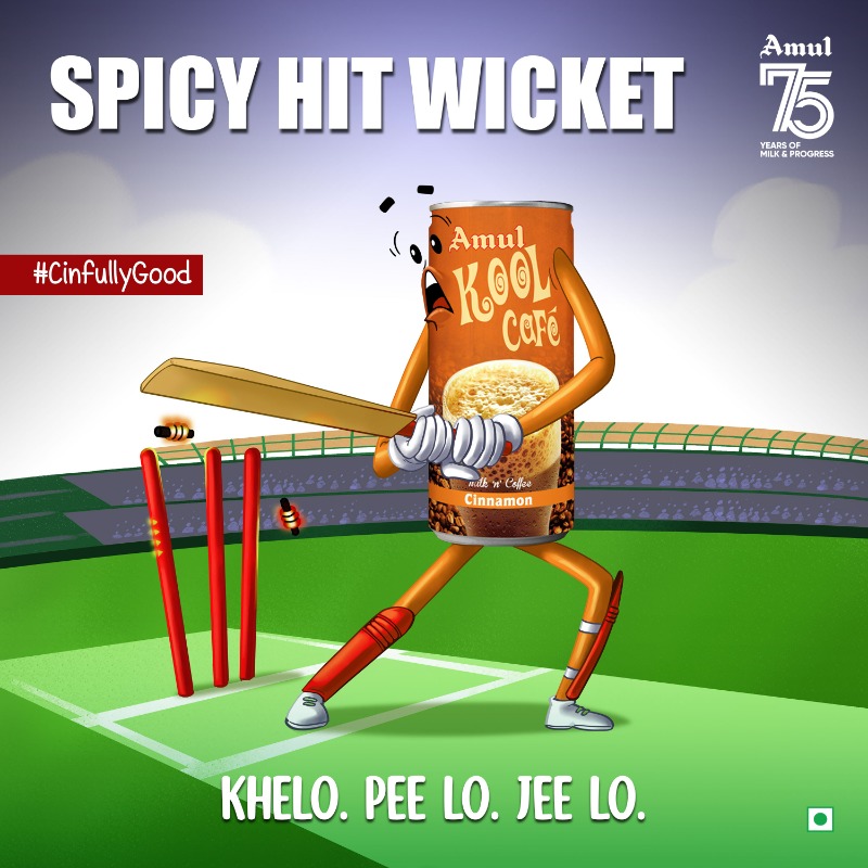 Amul_Coop's tweet photo. The spicy-sweet taste of Kool Cinnamon Cafe is here to make your IPL watching more 'Cinnamatic'.
#Cinnamon #amulkool #IPL2021 #AmulKoolTeam https://t.co/HfcO34BODD