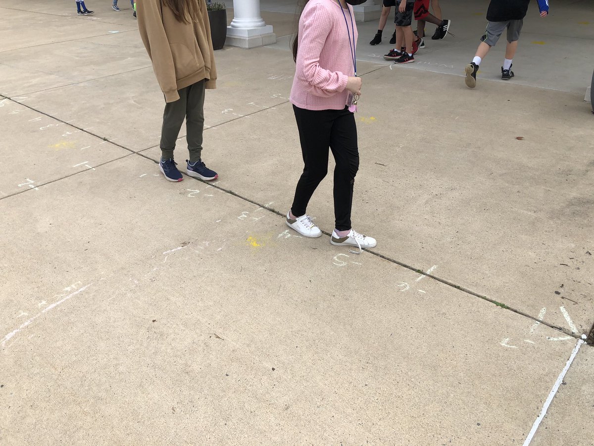 MrsDiamondLCPS's tweet photo. Learning about the characteristics of the coordinate plane and how to plot points on our outdoor coord plane.  #kinestheticlearning #coordinateplane  @JML_MS_Official https://t.co/CUmNQYFxCT