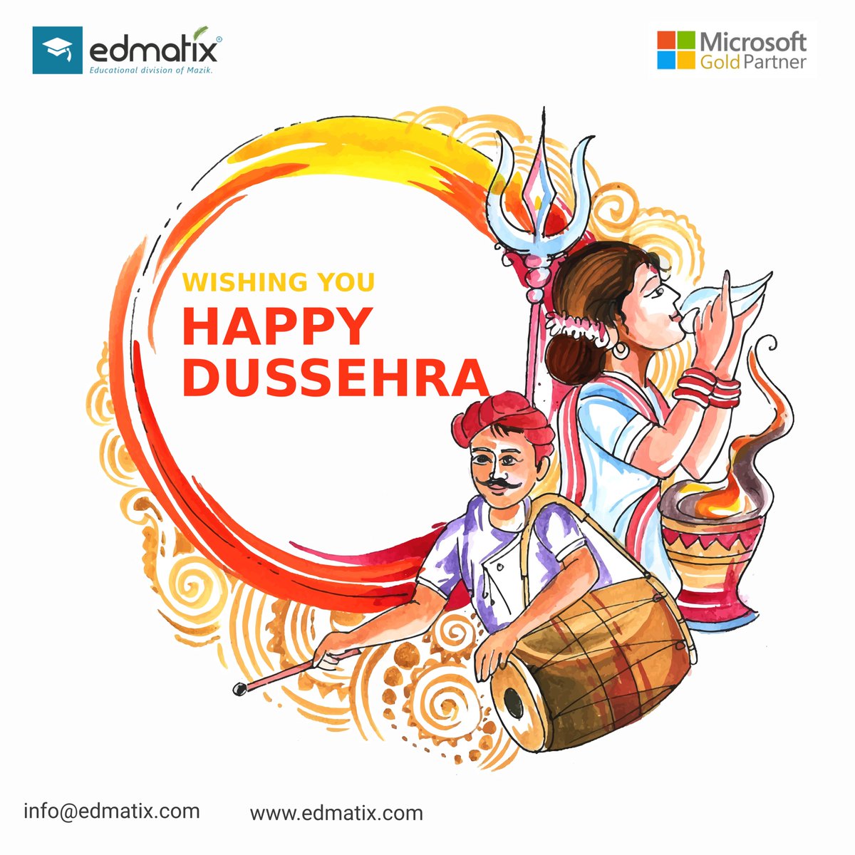 Let this festival, that symbolizes the spiritual victory of good over evil brings all the positivity, health, happiness, and victory in all our lives. Happy Dussehra from team #Edmatix.

#HappyDussehra #Dussehra2021 #Festivals2021 #विजयादशमी #VijayaDashami2021 #DussehraSpecial