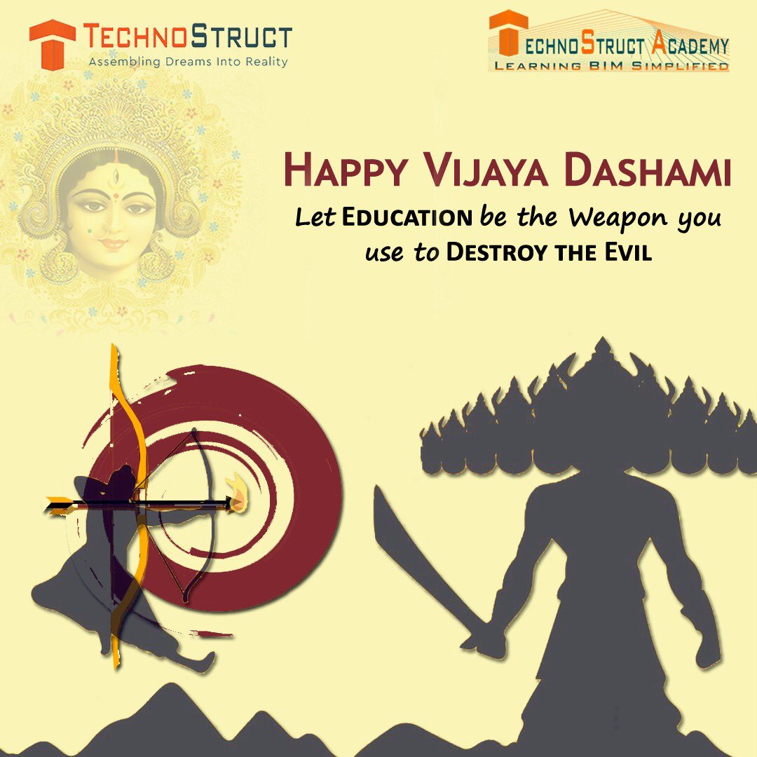 TechnostructA's tweet photo. Happy Vijaya Dashami !#Dussehra2021 #DurgaPuja #festival #india #technostructacademy #technostruct https://t.co/GOVa4P2Q41