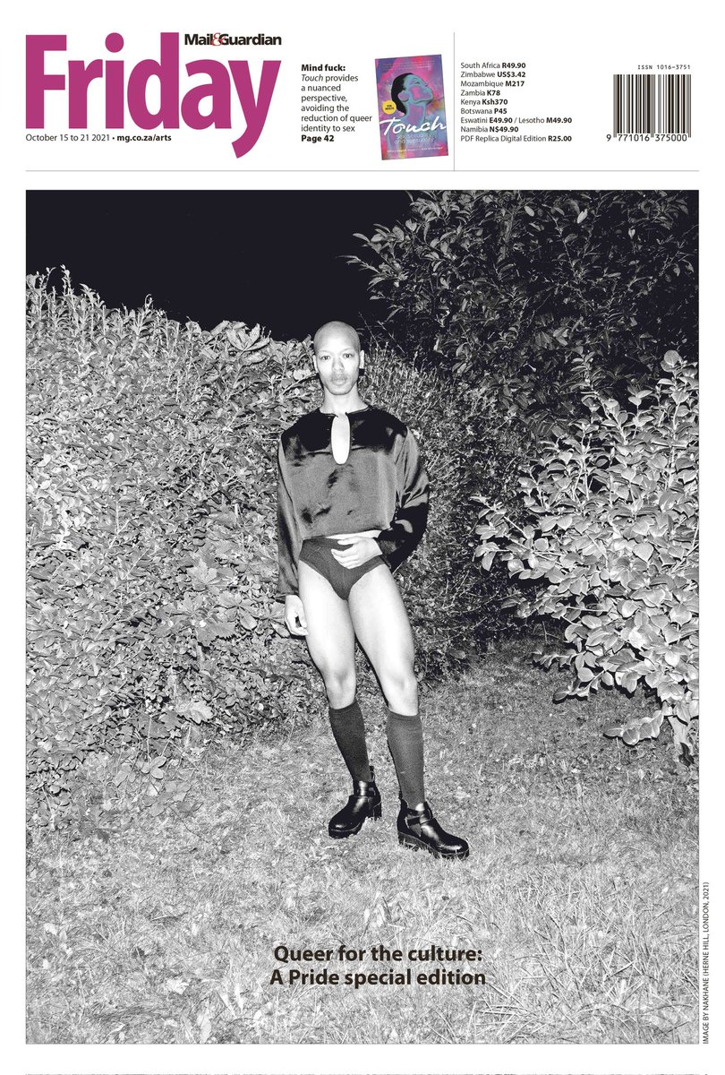 MG_Friday's tweet photo. .@nakhaneofficial drops by with some salient truths about how queer folx "have informed so much of what we take for granted in culture." An @MG_Friday edition guest edited by the team (@tiffmugo and @Blazingnonbinry) that brought you the superb 'Touch' anthology. Get a copy. https://t.co/5nQk11Ltia