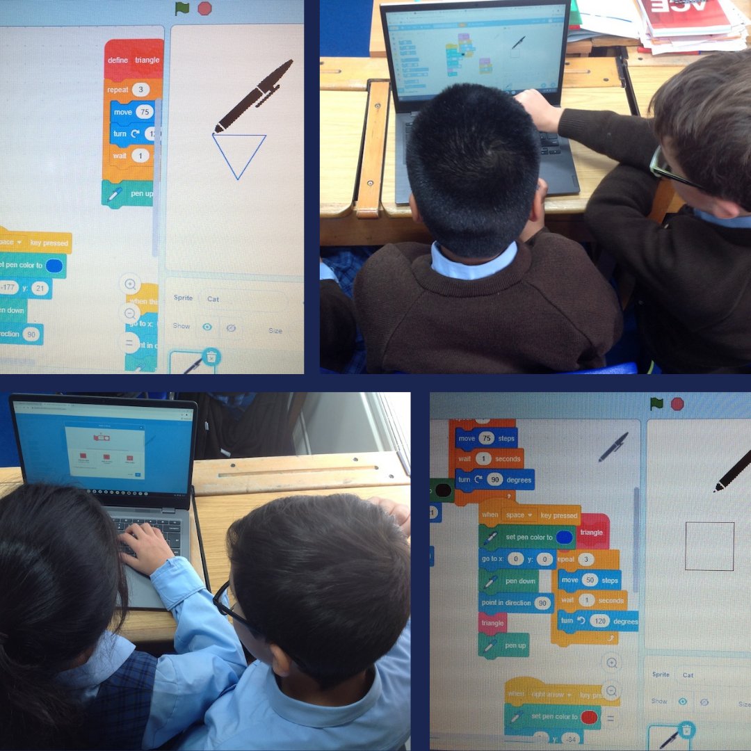 SnaresbrookPrep's tweet image. This week Year 4 have been doing paired programming work, learning to create shapes using different blocks in @scratch . The learning method is part of our Gender Balance Study research project.
@Raspberry_Pi
#Scratch #pairedprogramming #computing #prepschool #woodford #E18
