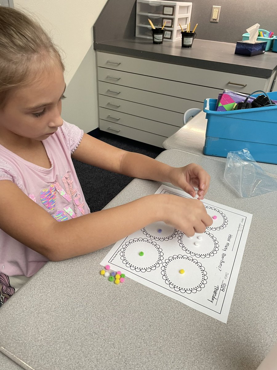 We had fun sorting and graphing the littlest Pom-Poms today! These kids rocked making a tally chart and creating a bar graph! #walstars #misdmath