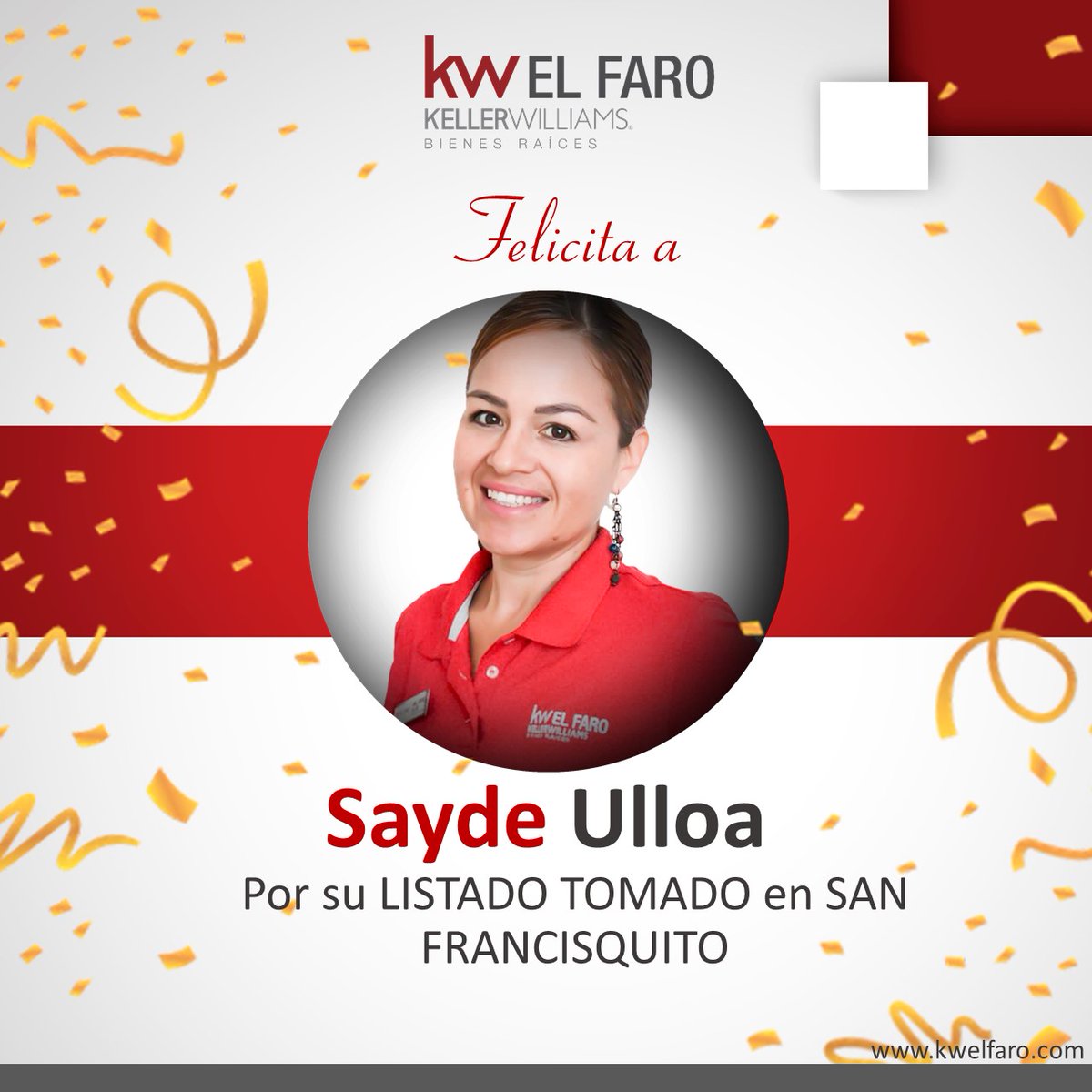 kwelfaro's tweet photo. Felicidades a nuestros asociados Sayde Ulloa, LCD El faro y Fernando Rumayor. ENHORABUENA 

#kw #mzt #mexico #coaching #KWELFARO #realestate #entrenamiento #kellerwilliams https://t.co/7JVbSg0xyA
