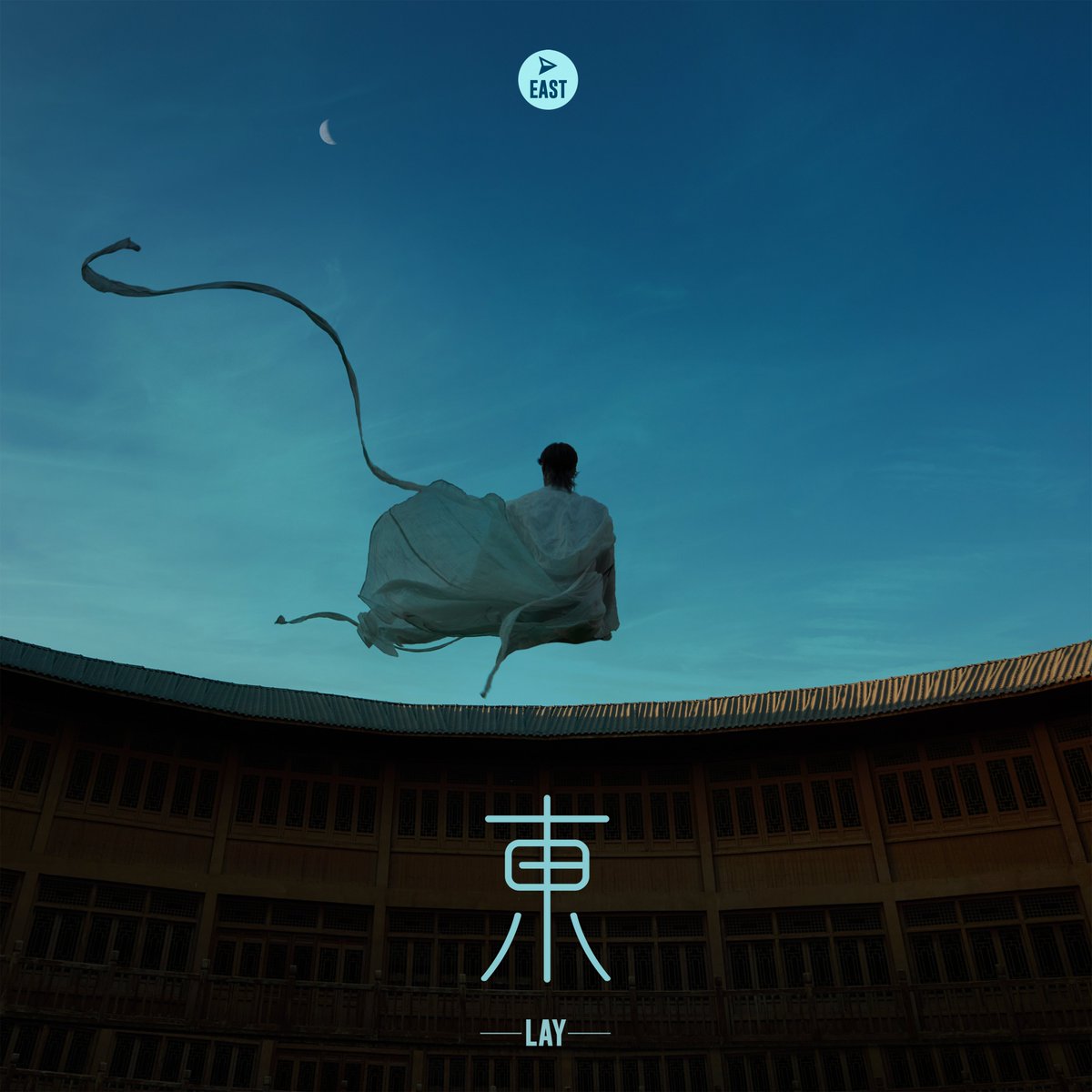 lay_studio's tweet photo. On the east side of the world with a painting on the wall. We see the red sun for 9 days &amp; chant the ideals of the Flying Apsaras. We are returning to the start. @layzhang’s EP #EAST is here.  #LAY_EAST #THENEW_EAST #LAY_FLYING_APSARAS #LAYEastEP 
EAST ➡️ https://t.co/x6ckBTtItj https://t.co/M9MrLjjW2p