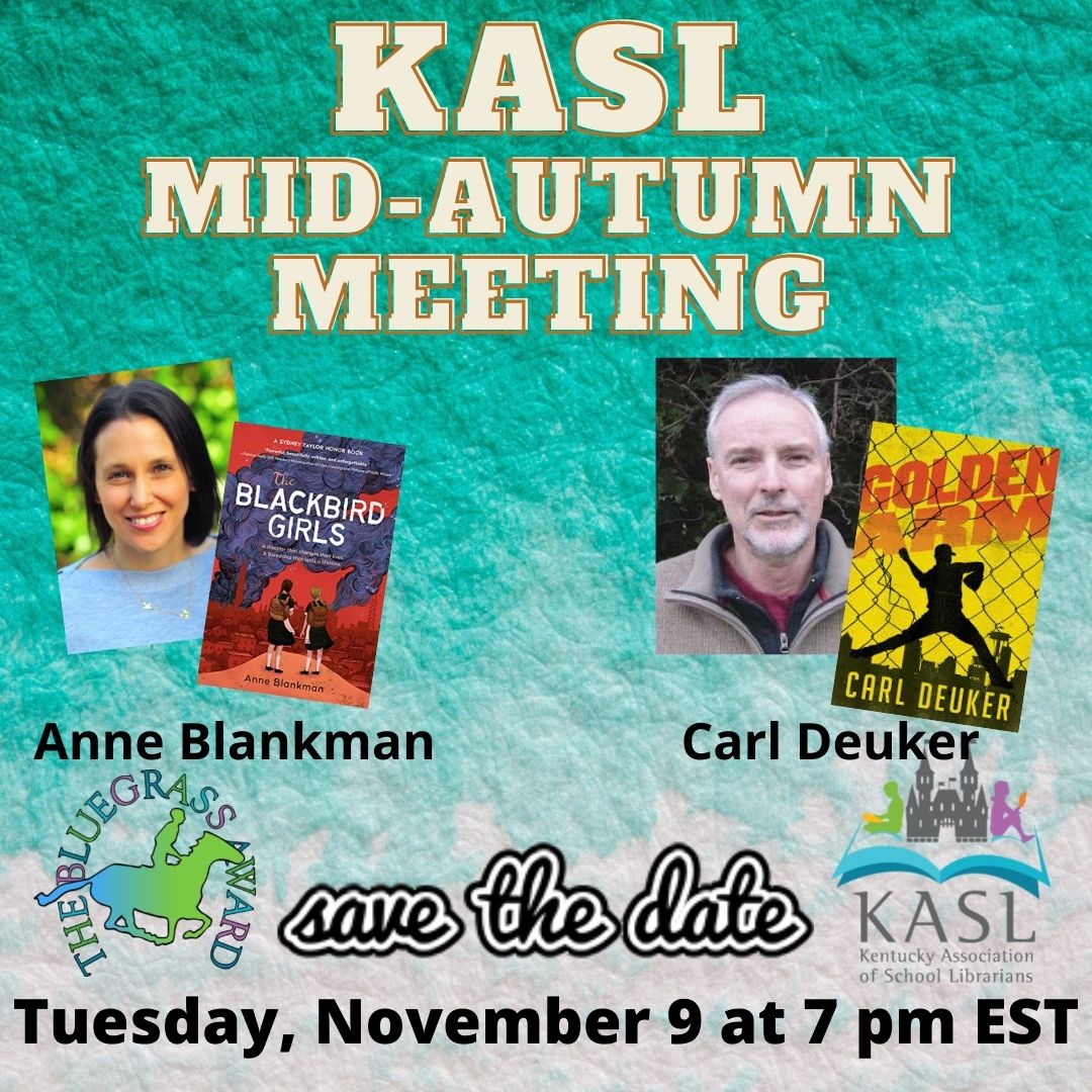 KASL_Librarians's tweet photo. Only a few days away!!  We are so excited to be hosting these 2 @KBAAwards nominated authors! https://t.co/gMbFIobWBy