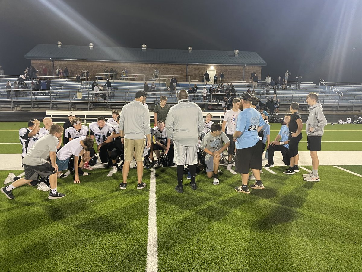8thTigers's tweet photo. Great season boys.  Both games end in victory over Goddard tonight. 4-3 for A Team and 1-1 for B Team. #tigersunleashed https://t.co/SzrWN2AfjK