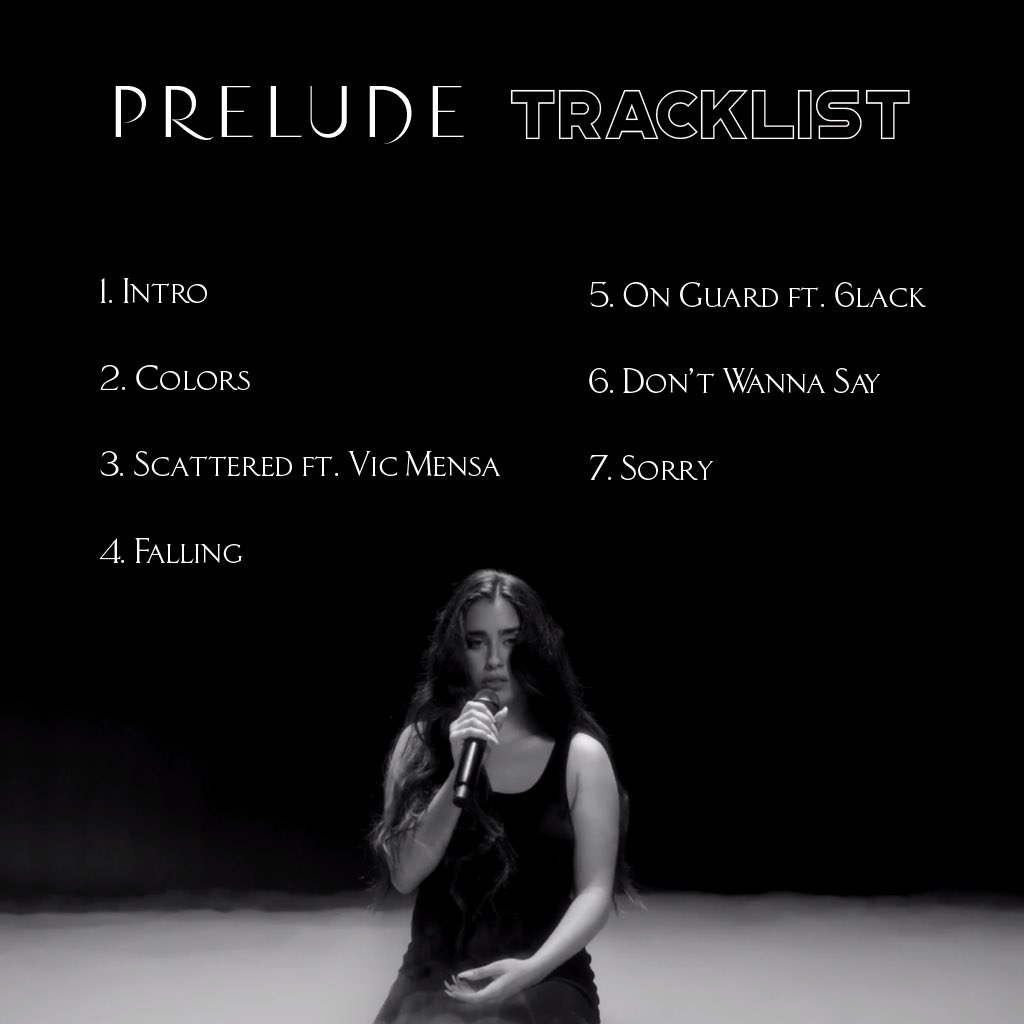 LMJUpdates's tweet photo. #UPDATE | Lauren's PRELUDE Setlist!

What's your favorite song so far?

PRELUDE BY LAUREN JAUREGUI https://t.co/kSpSQqSFT3