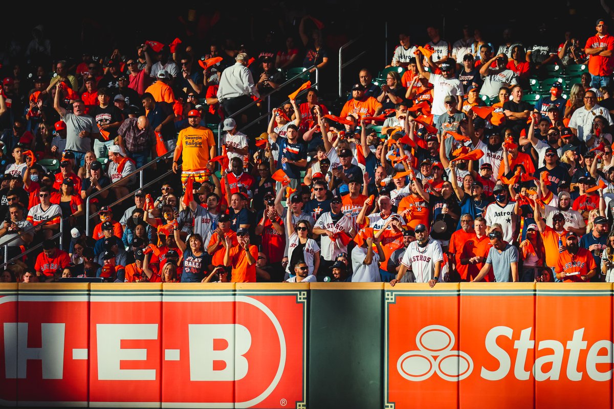 astros's tweet photo. We can't do it without our city. 🤘

Wear orange, show up early, be loud. 🍊

🎟️: https://t.co/n3pirnwZNL https://t.co/MfWhsoLJI4