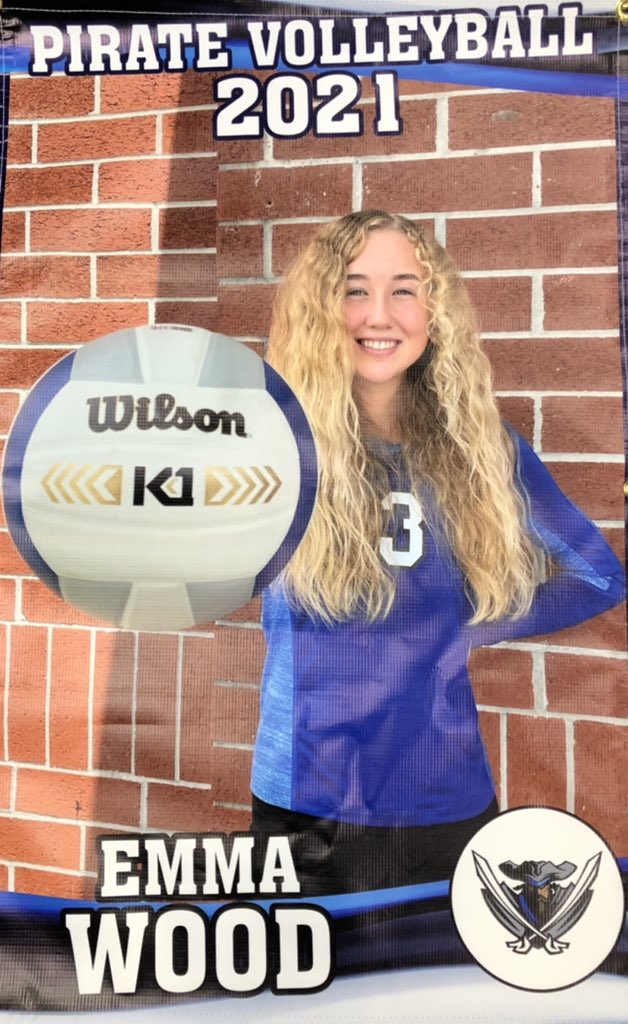 We are celebrating our seniors! #3 Emma Wood🏐outside hitter🏐 so far has 236 Kills 46 Aces &amp; 24 Blocks. Plans to study Accounting, school undecided. 3.5 GPA ⭐️ 4.5 weighted.  It’s been fun watching you play! Good luck!