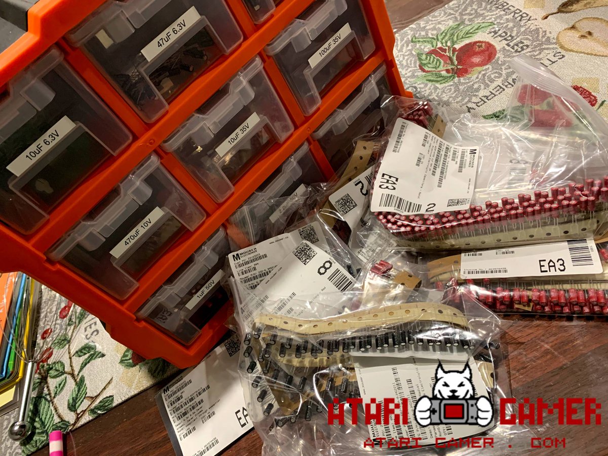 kretro_gaming's tweet photo. Capacitor kits in action! Let the sorting begin, may the odds be ever in your favour ๐ป
๐ https://t.co/FERUHBGESj
.
#AtariLynx #TheCapacitorGames #ConsoleMods #GamerShopping #HardwareMods #RetroConsoles #RetroGames #GetEmWhileTheyreHot #Retro #Electronics https://t.co/7WBSlFaW0N