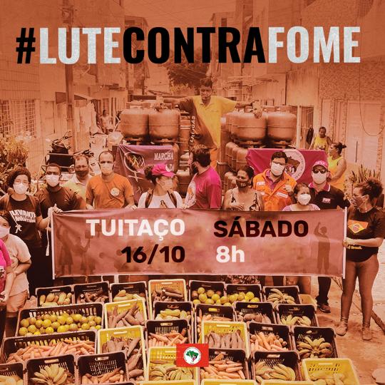 forabolsonarona's tweet photo. 📆 SÁBADO, 16/10: Reserve sua agenda!  🚩 Vamos construir uma linda ação coletiva nas redes sociais! No Dia Internacional de Lutas por Soberania Alimentar vamos organizar um grande tuitaço.
#️⃣ #LuteContraFome https://t.co/D9y2iG2qA1