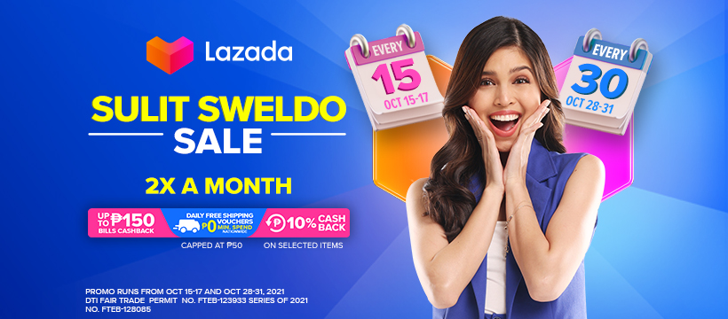 Bakit nga ba mas sulit ang sweldo mo sa Lazada Sulit Sweldo Sale? Dahil may FREE SHIPPING at NO MIN SPEND na, may up to ₱150 CASHBACK pa when you PAY BILLS with Lazada Wallet! 🥳

💙 lzd.co/SulitSweldoSale

#MaineForLazada <a href="/mainedcm/">Maine Mendoza</a> 
#LazadaSulitSweldoSale #NasaLazadaYan