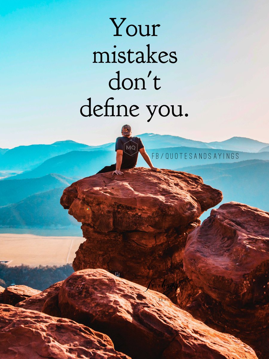 motivational's tweet photo. Your mistakes don't define you. https://t.co/DsQft2Amzf