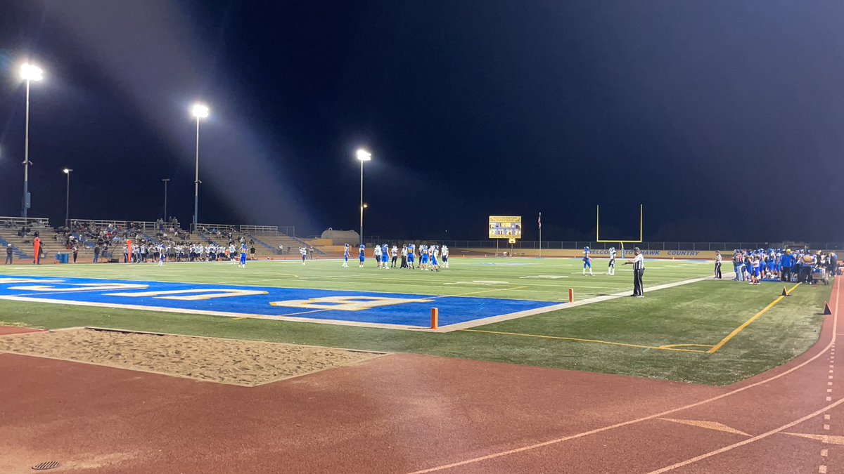 HawksUnion's tweet photo. Thursday night action here at Buckeye. Hawks up 14-7 after one thanks to TDs by @TongoteaV and @tyler1hill #GoHawks https://t.co/vGYwjVVSJJ