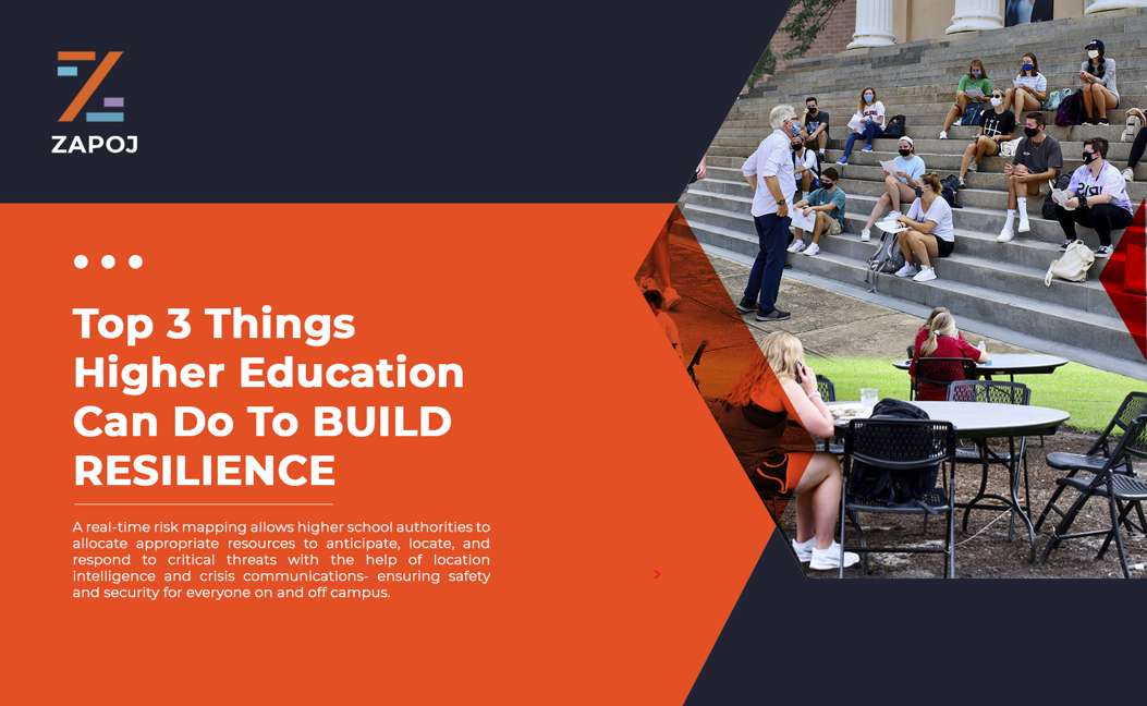 ZapojTech's tweet photo. Being resilient with Zapoj CEM helps higher education maximize emergency preparedness before, during, after any critical situations by anticipating and managing better. 

Learn how Zapoj builds an enhanced education ecosystem here in this article.
https://t.co/iXib3zGSx9 https://t.co/Zzk10k3D58