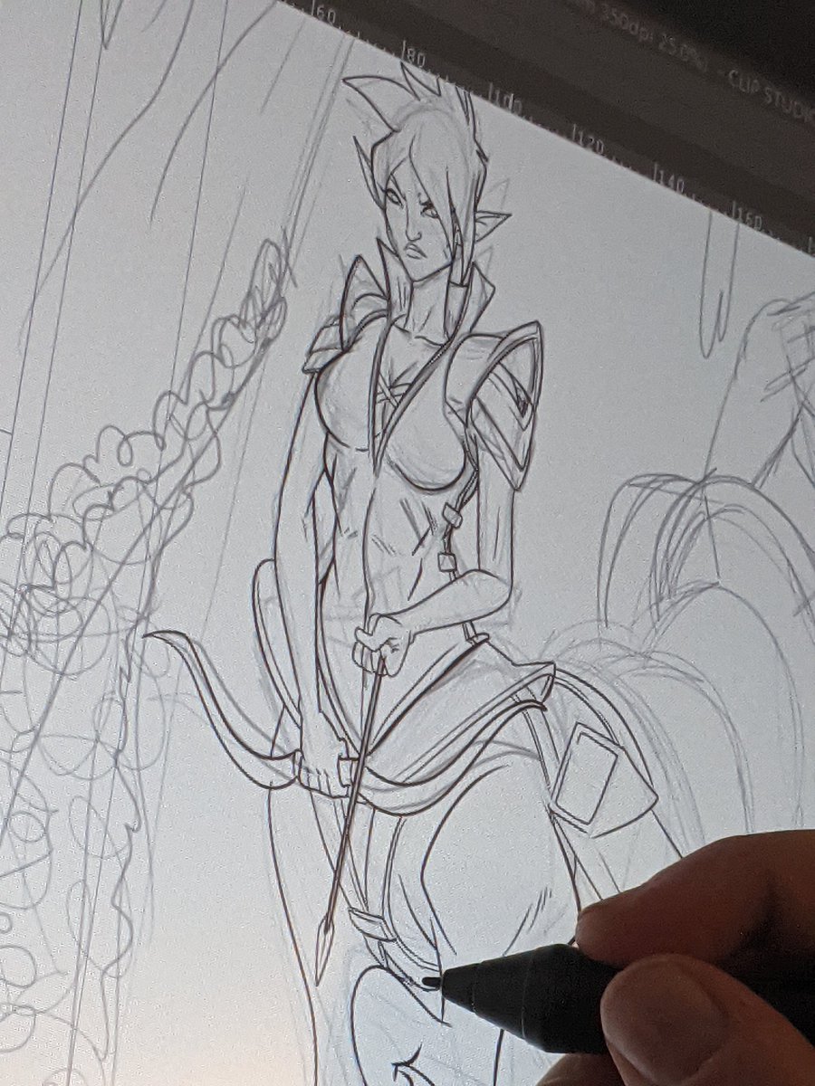 NickForteArt's tweet photo. Stoked I finally get to draw up some centaurs for Man-Horn.  #fantasyart #illustrator #comicart https://t.co/X0lUhSZqCN