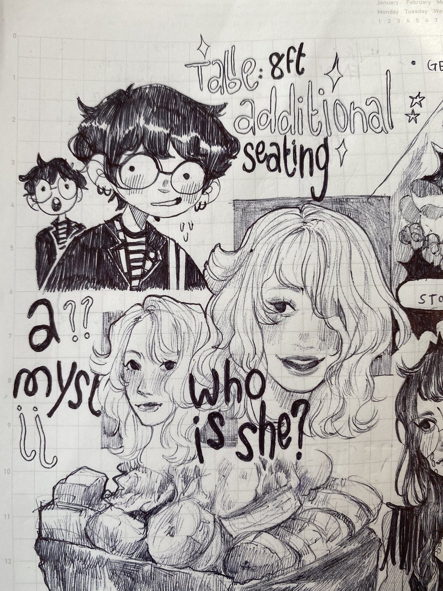 I don't be posting here and I apologize about that! Sketchbook pages because I'm still working on stuff for the con and commissions!