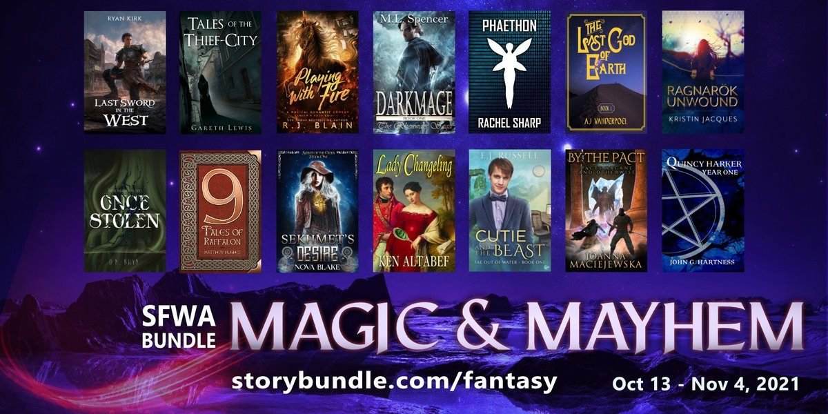MLSpencerAuthor's tweet photo. So excited my novel Darkmage is included in the SFWA "Magic and Mayhem" Storybundle! You can choose what you want to pay for the initial four books. Spending just $15 more unlocks ten additional books!
https://t.co/32GTcTXKdn
#amreadingfantasy https://t.co/g61odTof2i